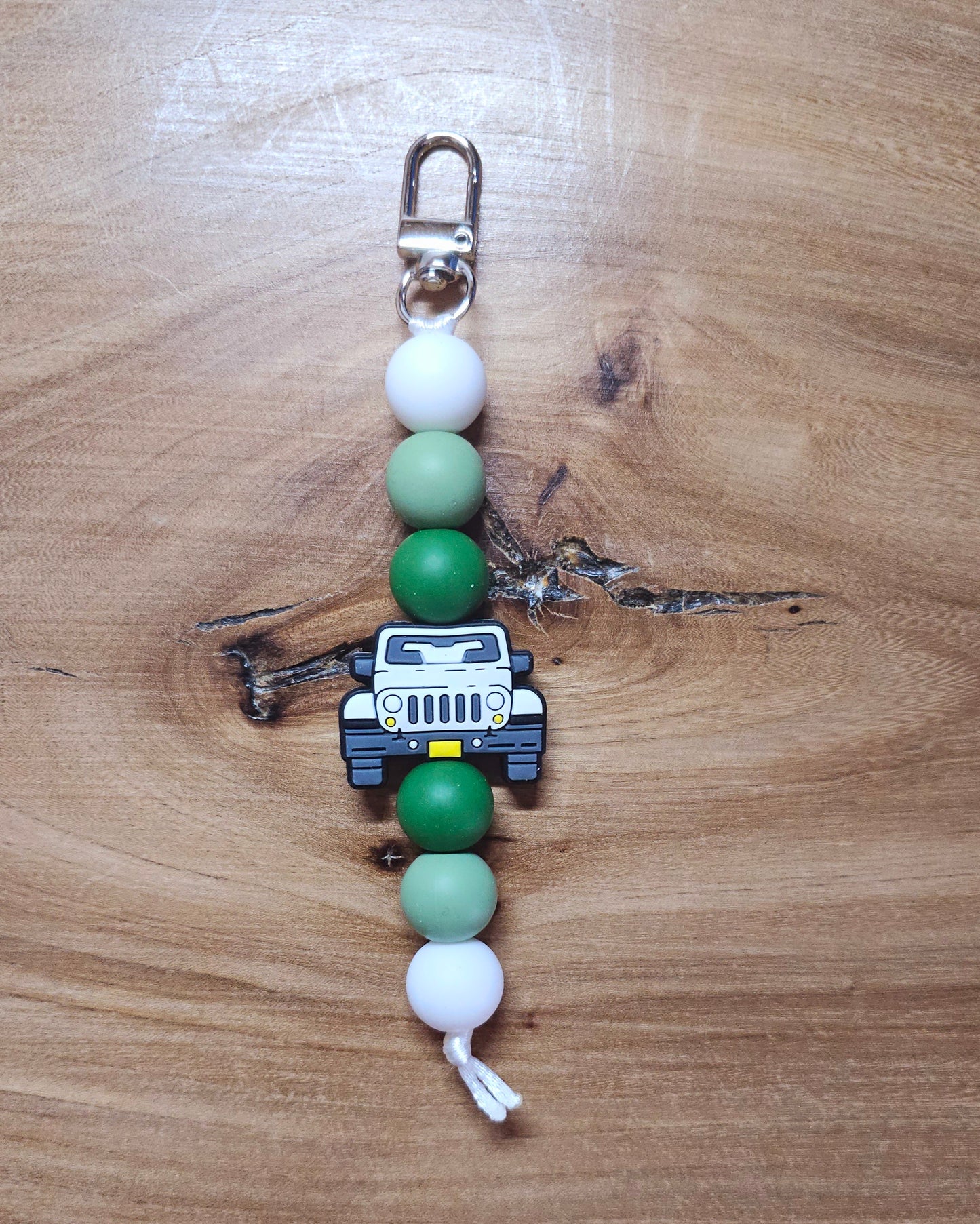 White Jeep Bagtag