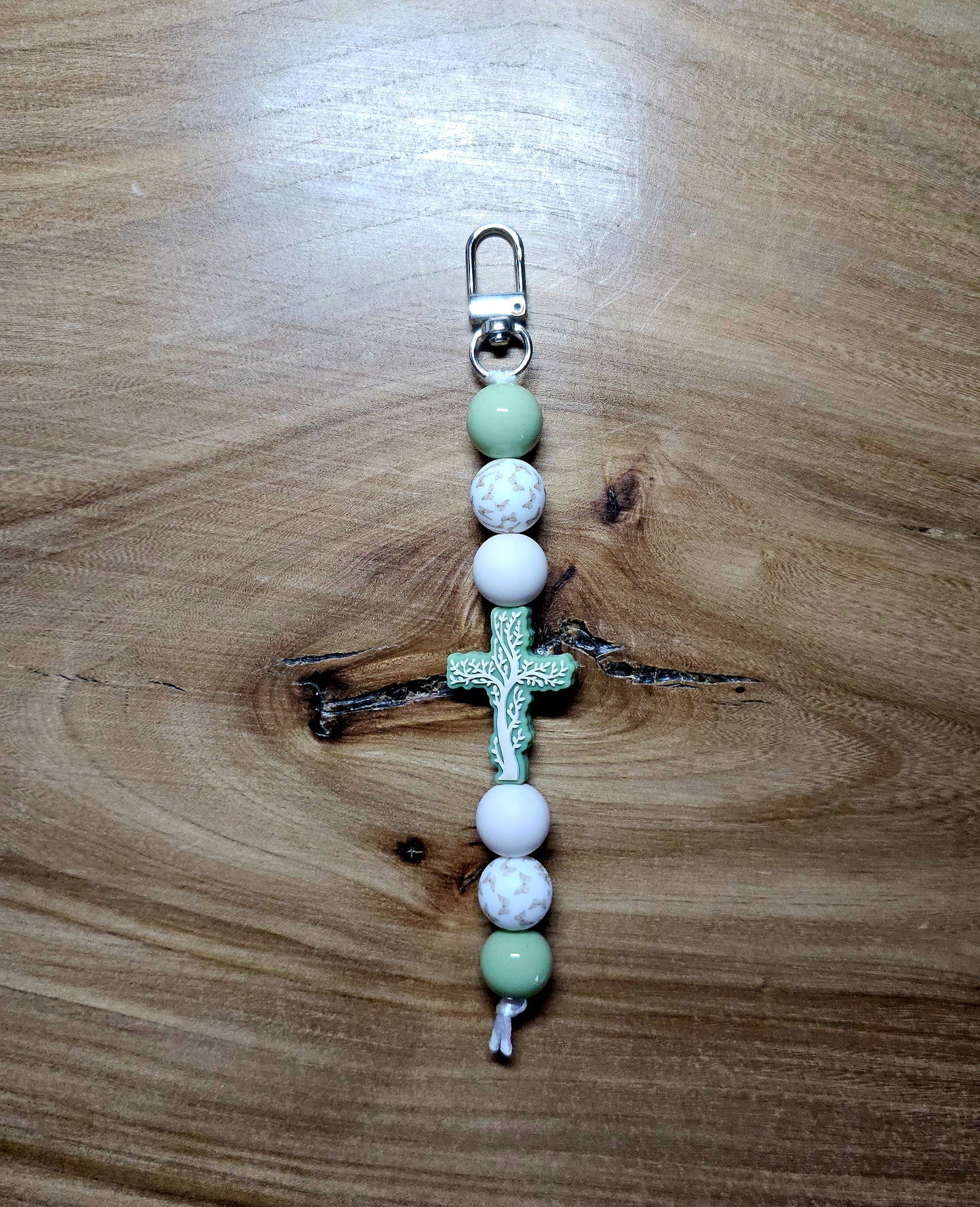 Sage Tree of Life Cross Bagtag