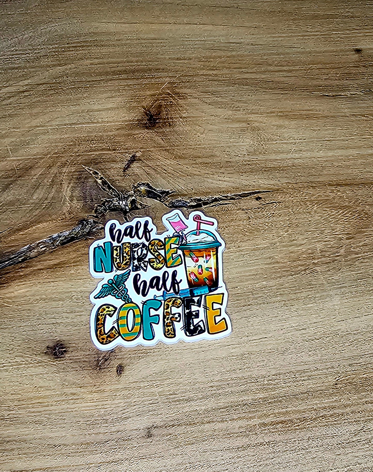 Half Nurse Half Coffee Flatback