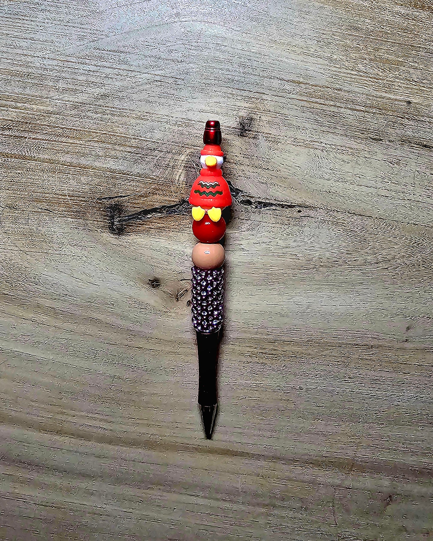Red Goose Beaded Pen – Cute Goose Silicone Bead Pen – Farm Animal Pen – Beadable Ink Pen – Farmhouse Gift – Teacher Gift – Cute Office Supplies – Wick’d Pebble Pen