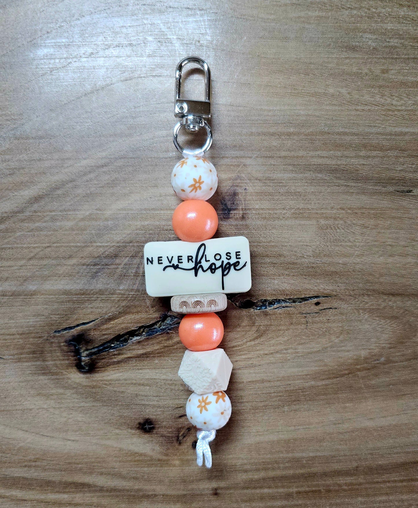 Always Pray/Never Lose Hope BagTag Keychain