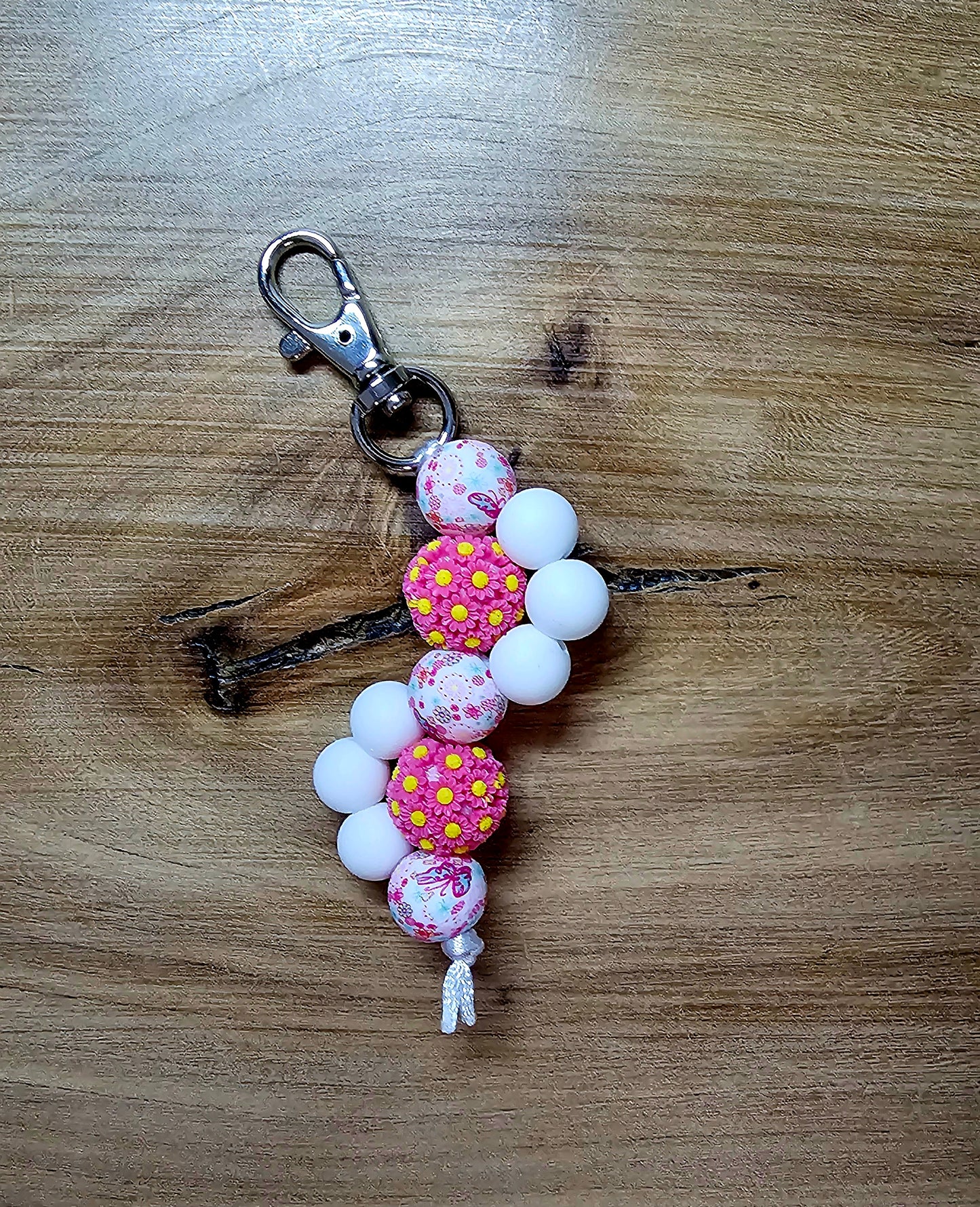 Wave of Flowers Keychain