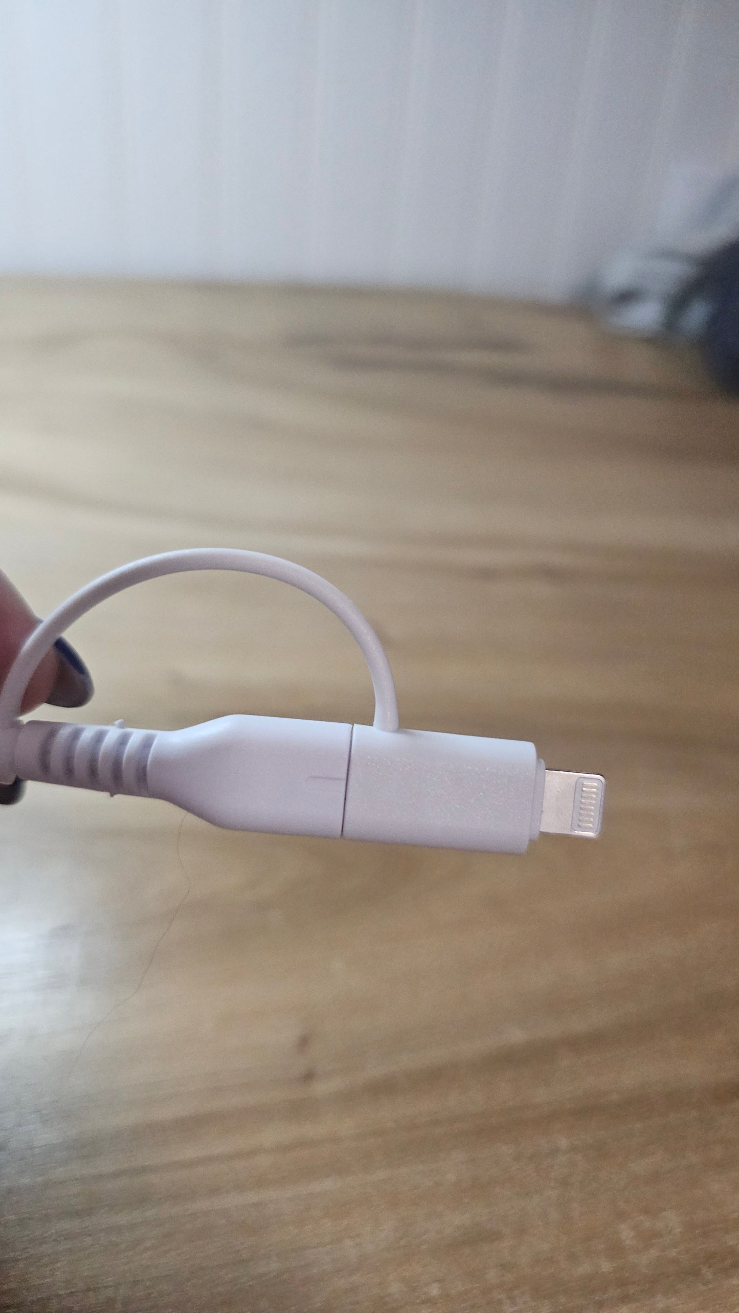 Lilac Beaded Dual Charger