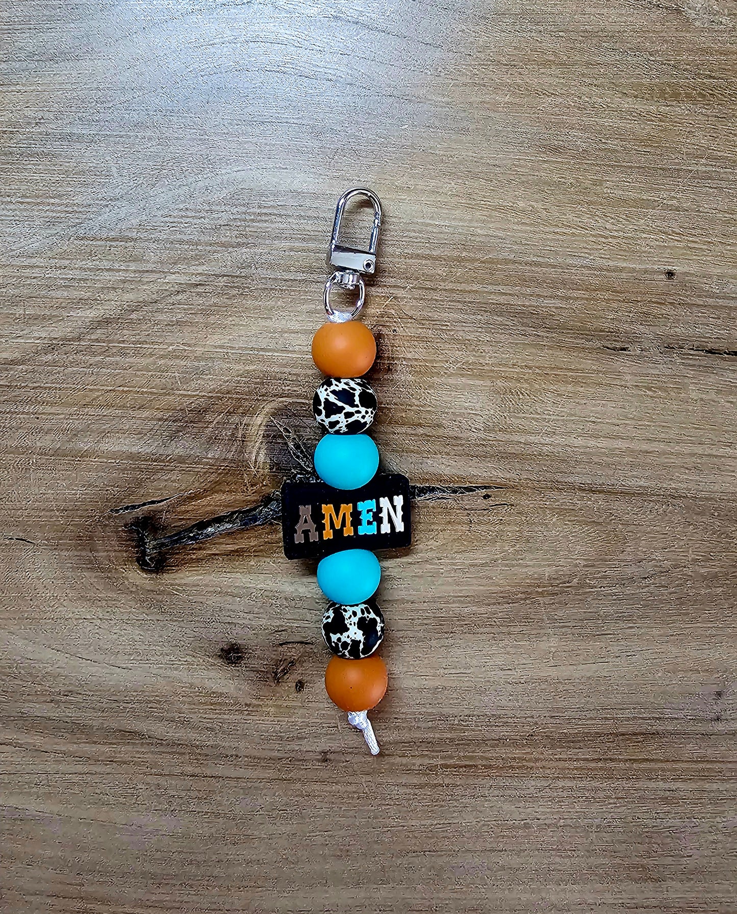 AMEN Bagtag Keychain in Western Motif