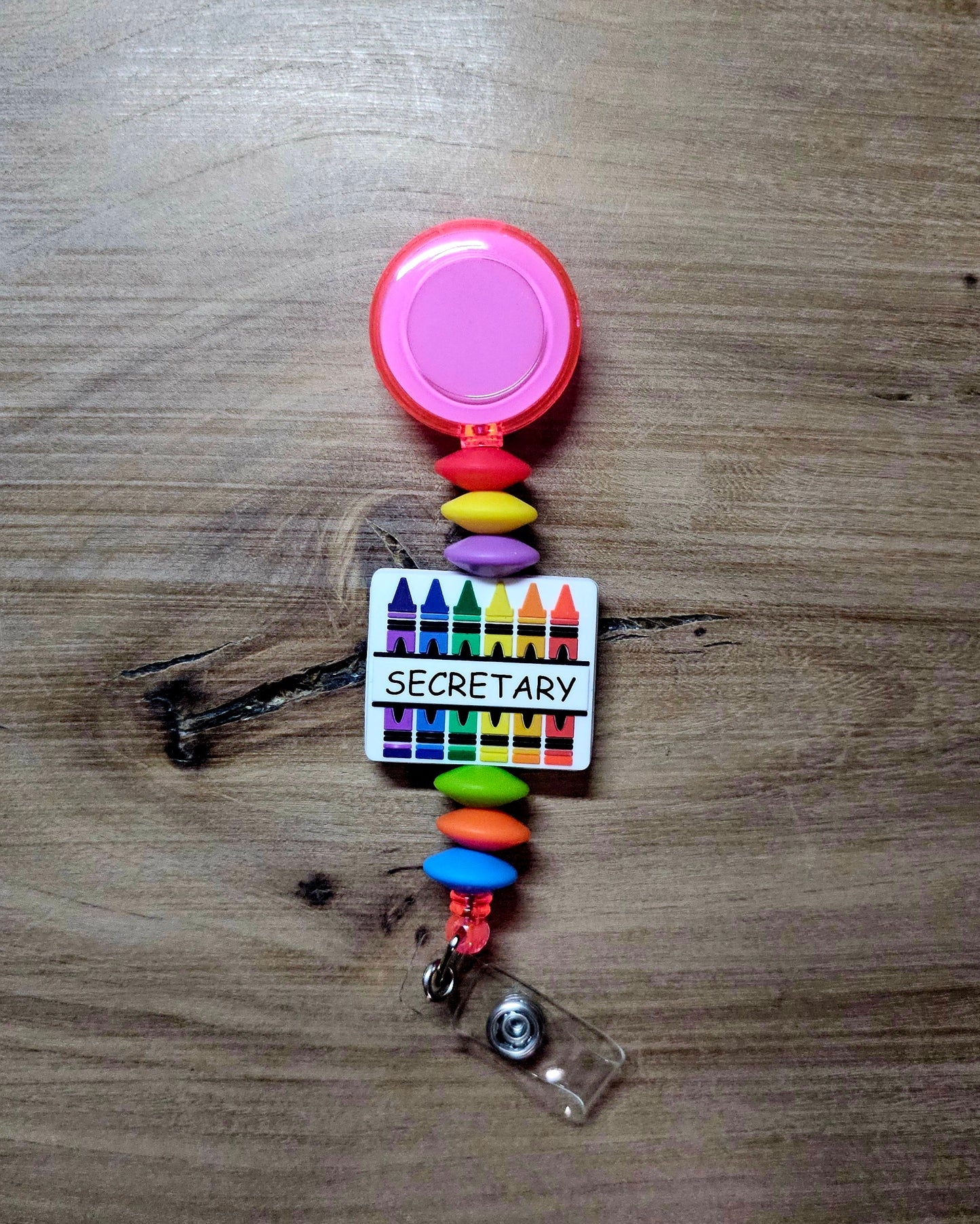 School Secretary Badge Reel