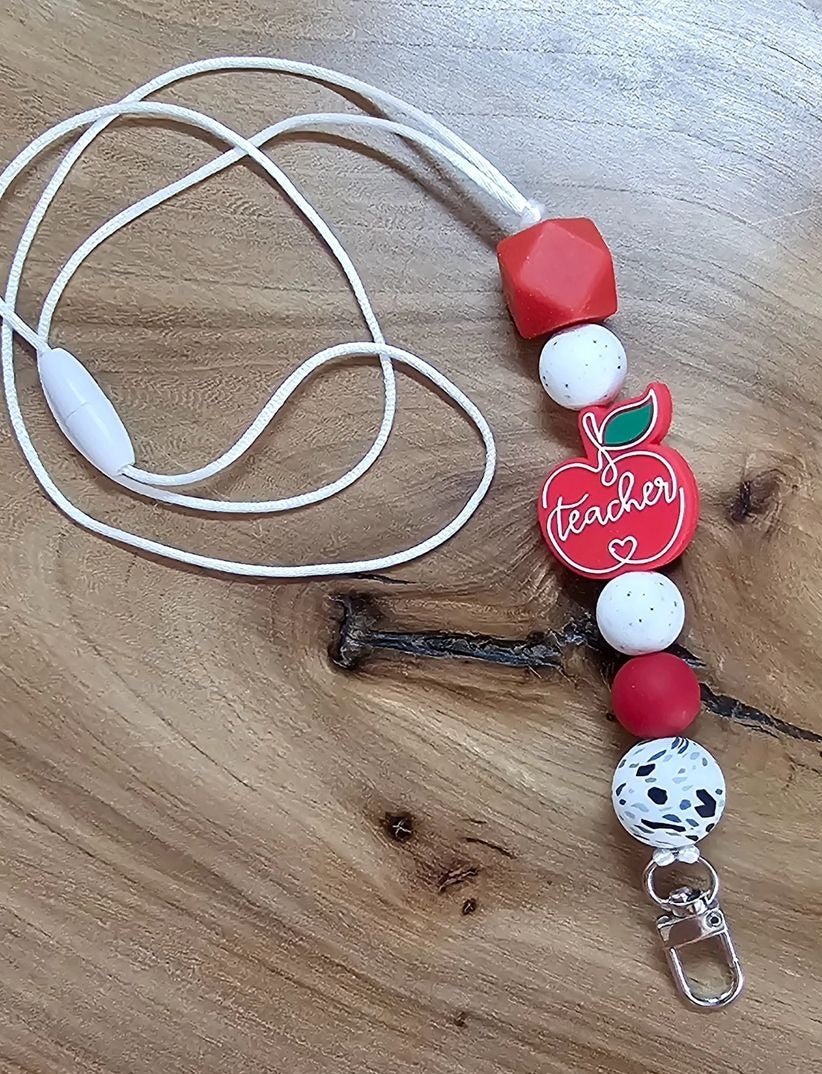 Apple a Day Teacher Lanyard