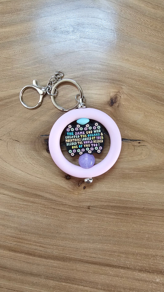 God Decided The World Needed One of You Too Ring Keychain