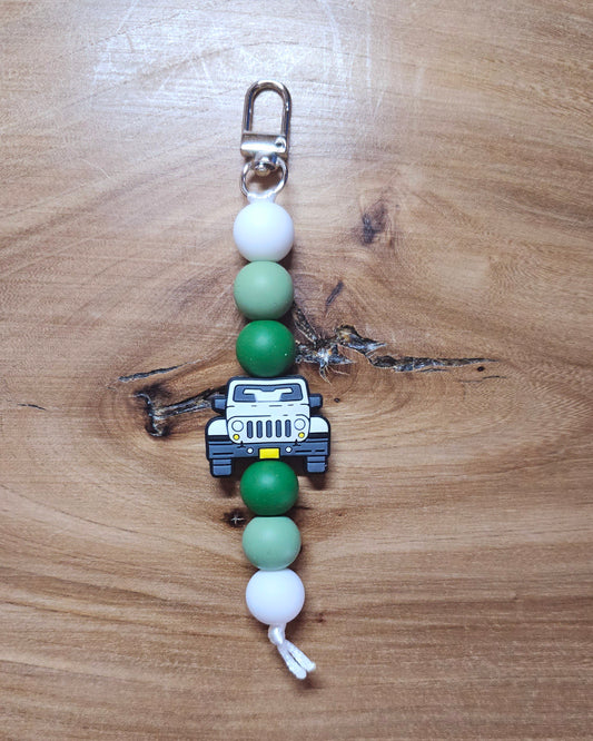 White Jeep Bagtag