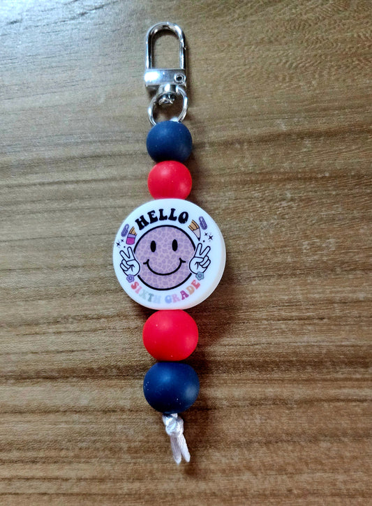 Hello 6th Grade Kid's Zipper Buddy
