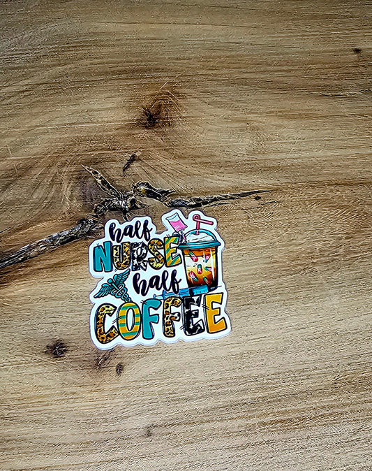 Half Nurse Half Coffee Flatback