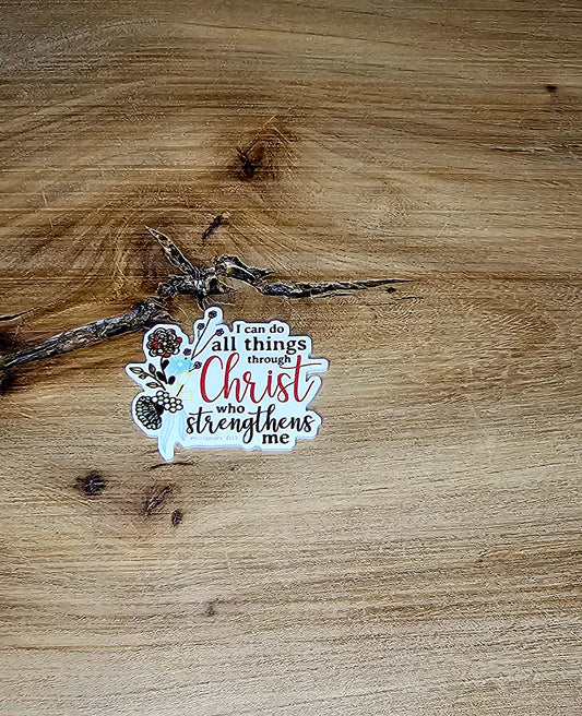 I Can Do All Things Through Christ Who Strengthens Me Flatback