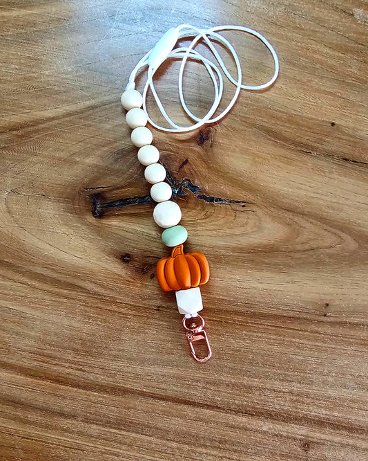 Pumpkin Chic Lanyard