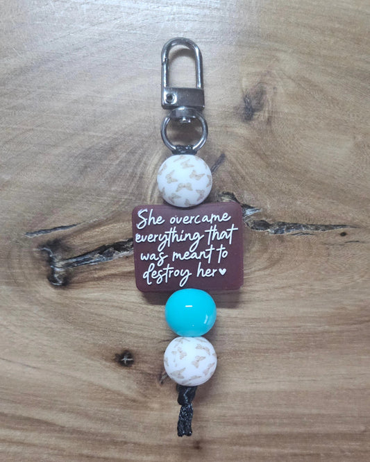 She Overcame Everything... BagTag