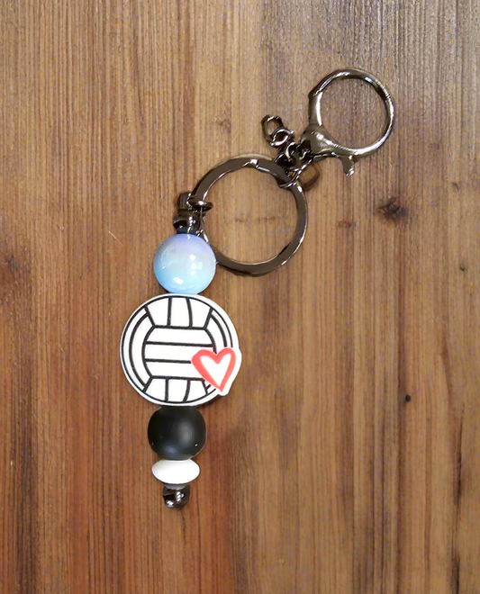 Volleyball Love Keychain