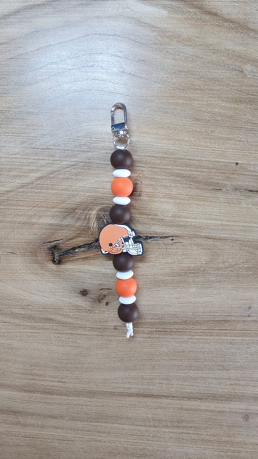 Cleveland Browns Helmet Old School Design Bagtag Keychain