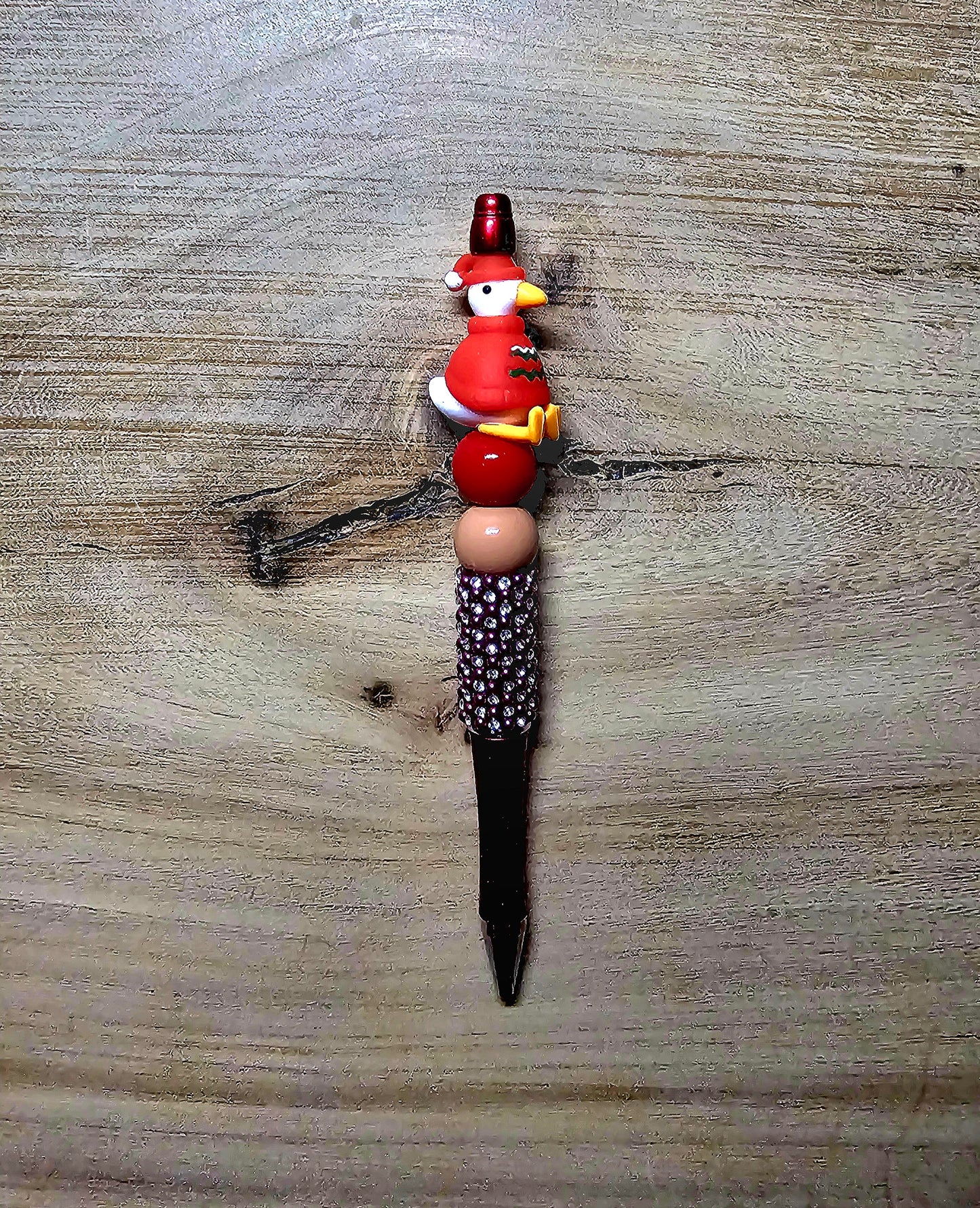 Red Goose Beaded Pen – Cute Goose Silicone Bead Pen – Farm Animal Pen – Beadable Ink Pen – Farmhouse Gift – Teacher Gift – Cute Office Supplies – Wick’d Pebble Pen