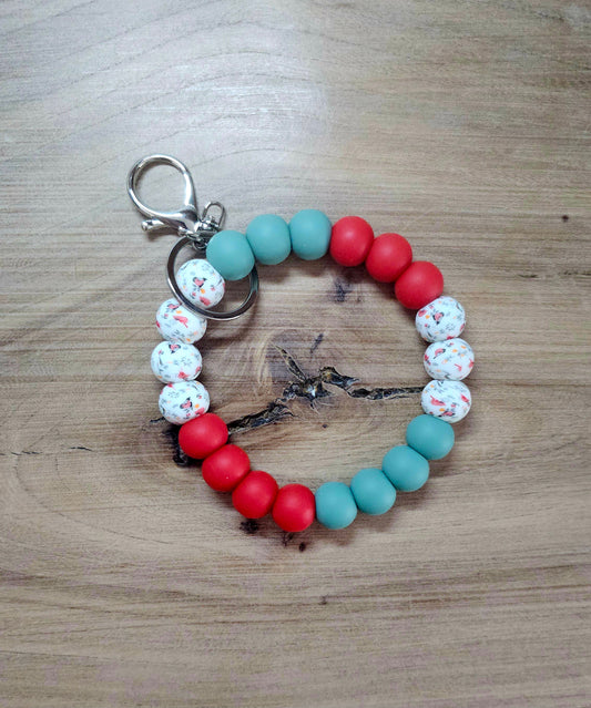 Cardinal Wristlet Keychain