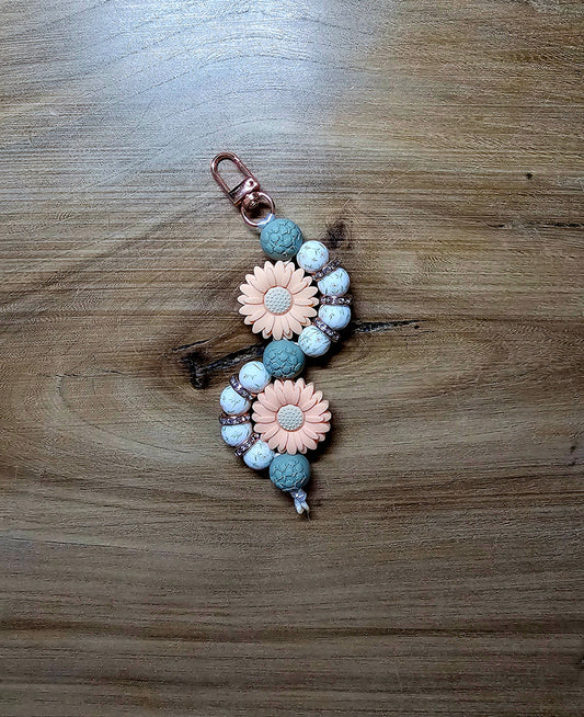 Waves in the Garden Keychain