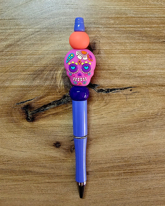 Pink Sugar Skull Pen