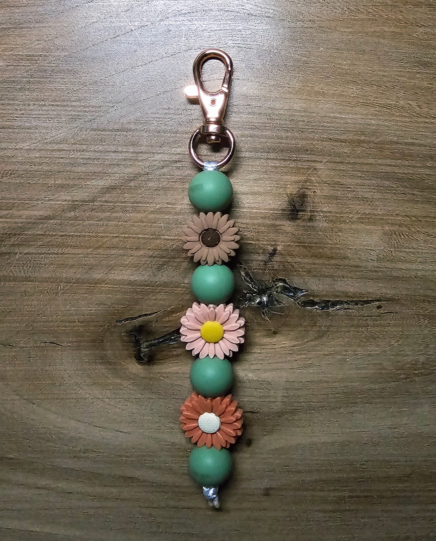 Trio of Daisies Bagtag Keychain