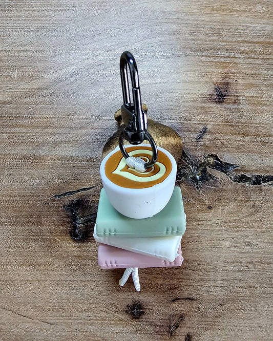 Coffee & Books Bag Tag | Bookish Handmade Bag Accessory