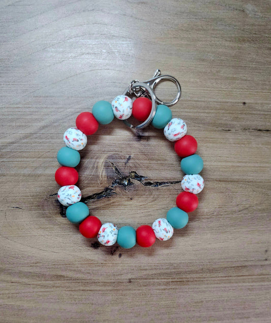 Cardinal Wristlet Keychain