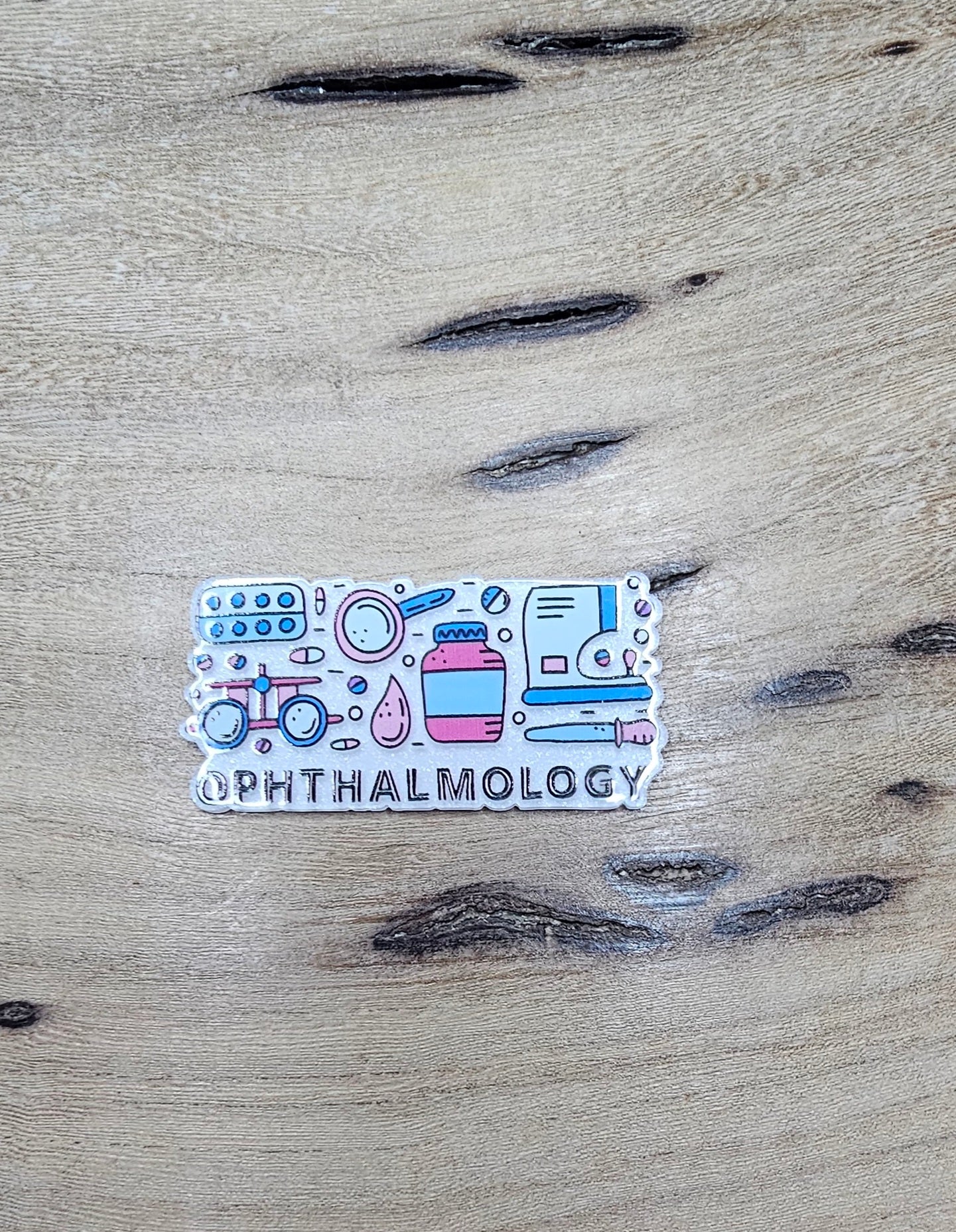 Ophthalmology Flatback – Eye Care Medical Resin Badge Reel Topper