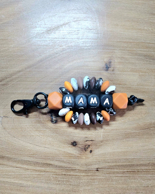 Cowhide Mama Keychain