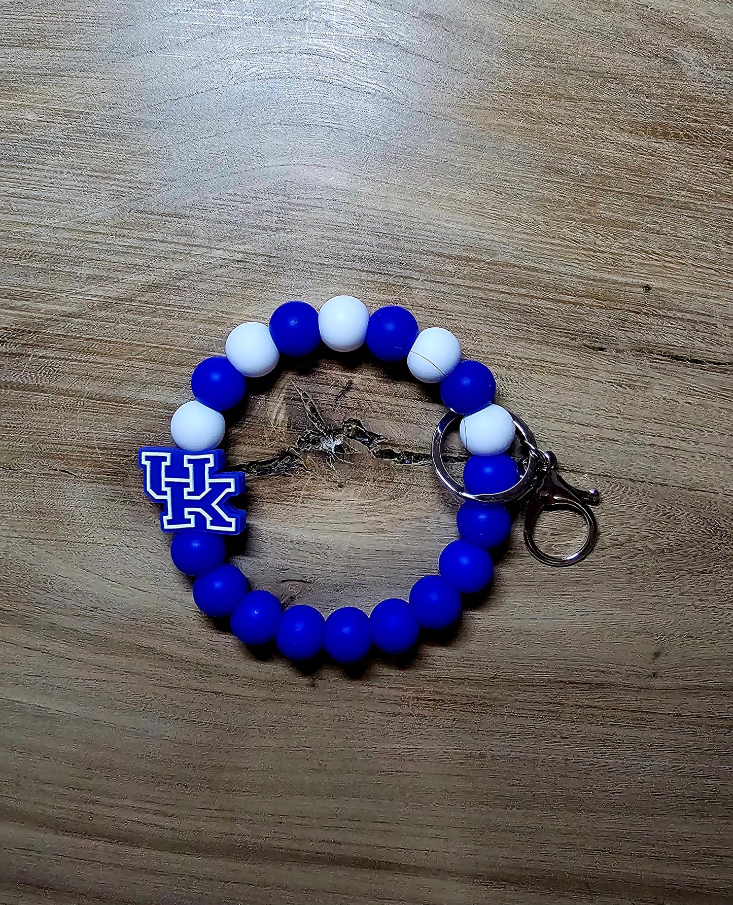 💙 Kentucky Wildcats Beaded Wristlet Keychain