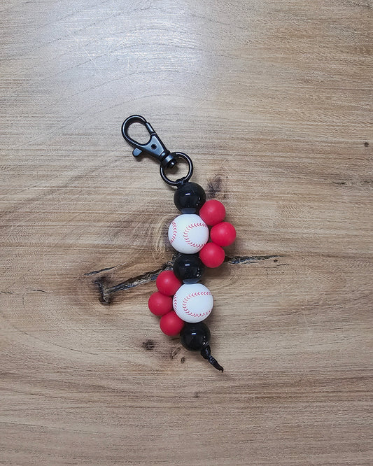 Baseball Wave Keychain