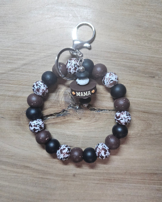 Cowgirl Mama Wristlet Keychain