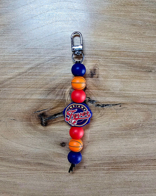 Indiana Fever Basketball Bagtag Keychain