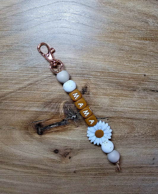 Boho Fall MAMA bagtag keychain