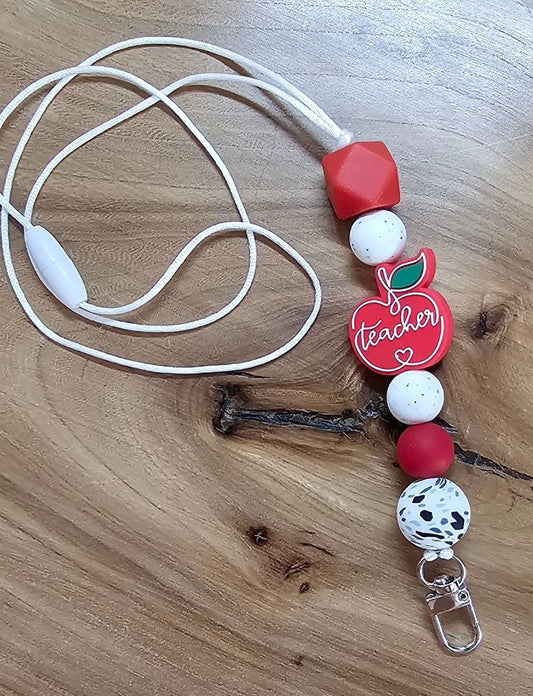 Apple a Day Teacher Lanyard