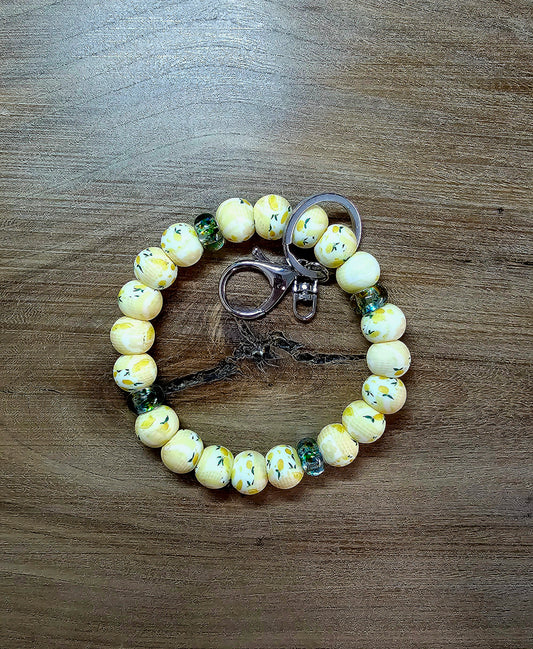 Lemon Squeezy Wristlet Keychain